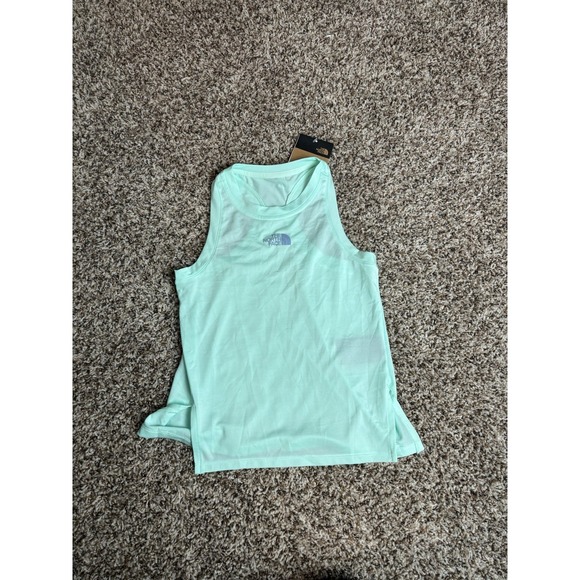 NWT‎ The North Face Girls Crater Aqua Never Stop Tank Top sz M  10 - Picture 1 of 9